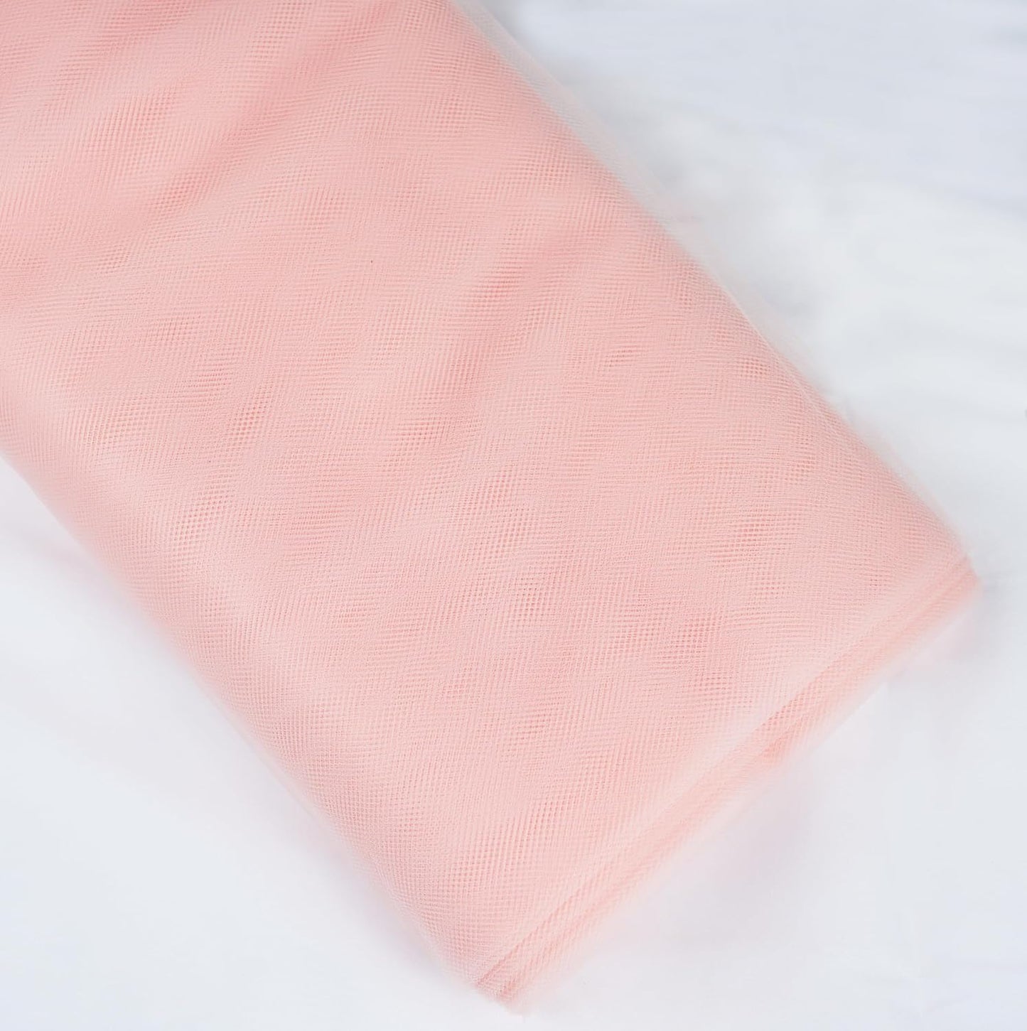 Craft And Party, Blush Fabric Tulle Roll 54 Inch by 40 Yards (120 ft) Fabric Tulle Bolt for DIY Tutu Skirt, Wedding and Decoration (Blush)
