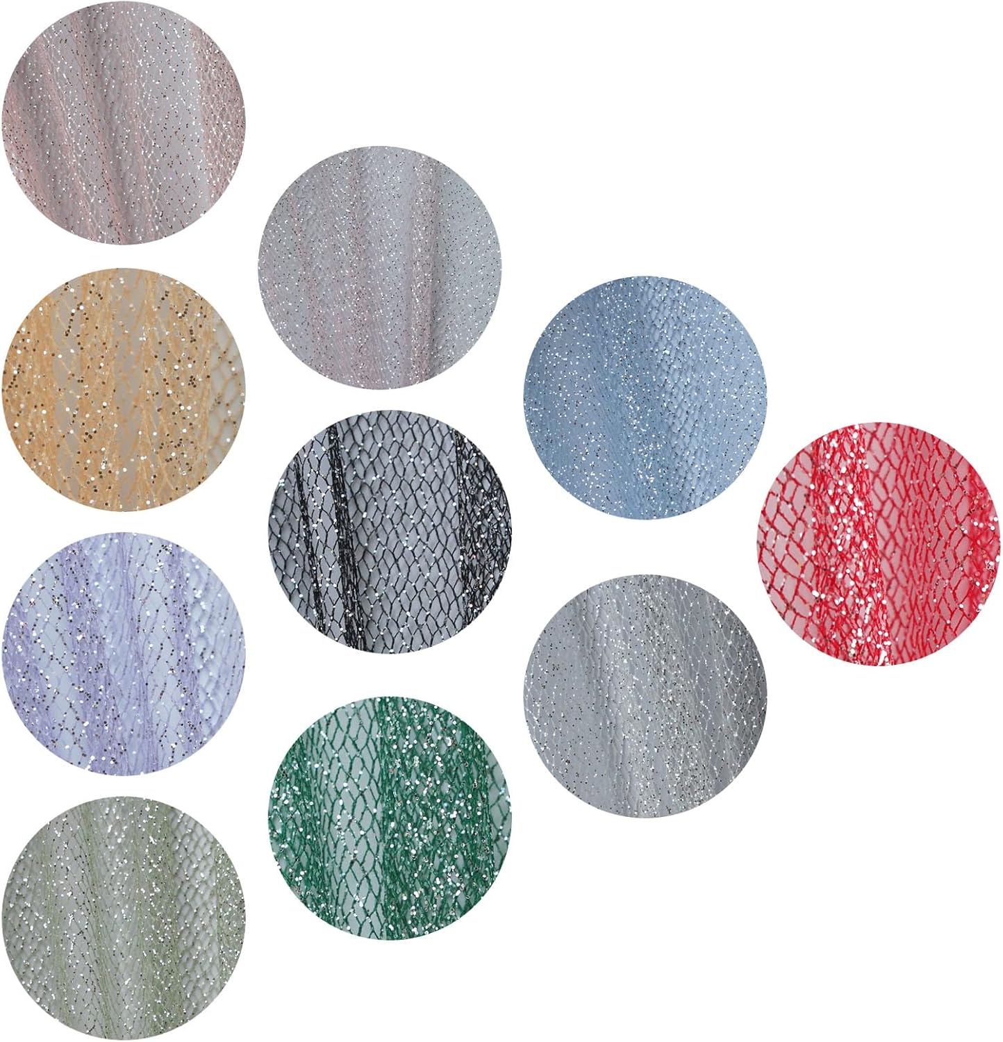 Glitter Tulle Fabric 56 Inch by 5.5 Yards Fabric Tulle Bolt for Wedding Christmas Decorations DIY White Tutu Baby Shower Table Skirt Ceiling Decor Birthday Party Craft Supplies-Green