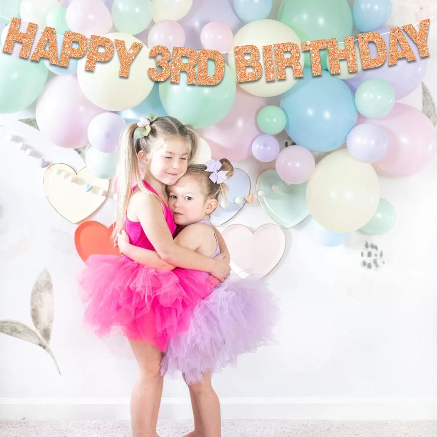 BEISHIDA 116 PCS Glitter Color Orange DIY Letter Banner Kit Make Your Own Banner,Including 111 Letters and Numbers 3 Rope and 6 Threading Device,Customized for Birthday Halloween Wedding Party Decor