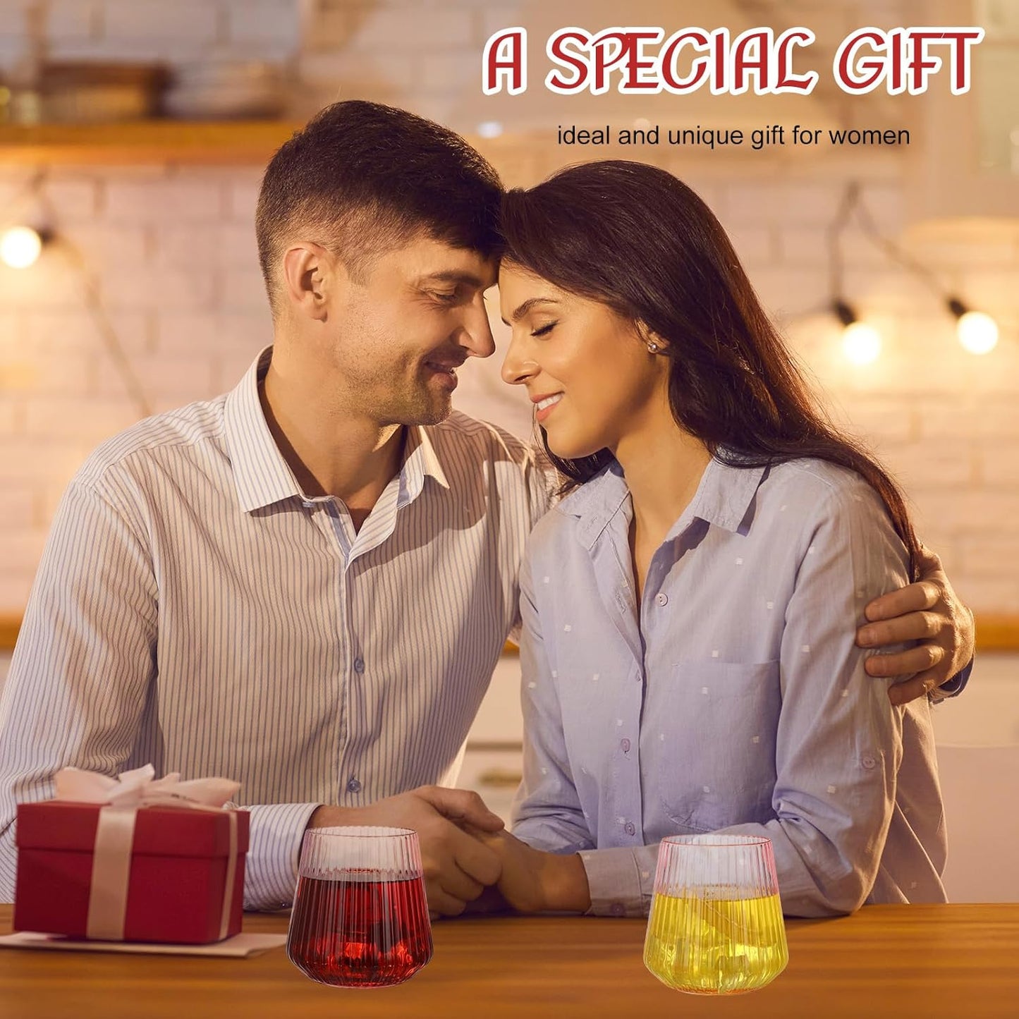 24 Pcs Pink Plastic Wine Glasses Ribbed Disposable Wine Glasses Unbreakable Stemless Champagne Whiskey Cups Ribbed Cocktail Plastic Cups for Wedding Home Office Bar (12 oz,Origami)