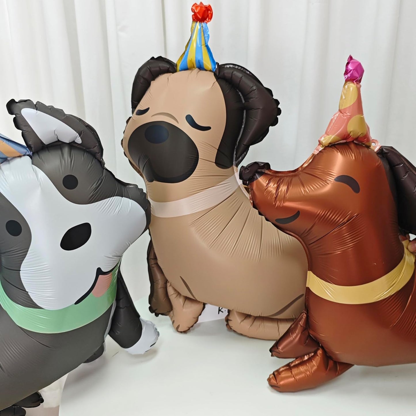 4PCS Animal Dog Birthday Balloons Cute Pet Puppy Mylar Foil Party Balloons Decoration For Kids Gift Dog Themed Birthday Baby Shower Pet Party Decorations