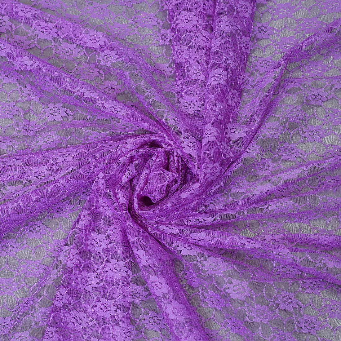 MDS Pack of 25 Wedding 12 x 108 inches Lace Table Runner for Wedding, Decorations for Birthday Parties, Banquets, Graduations, Engagements, and Runners fit Rectangle, Round Table- Lavender