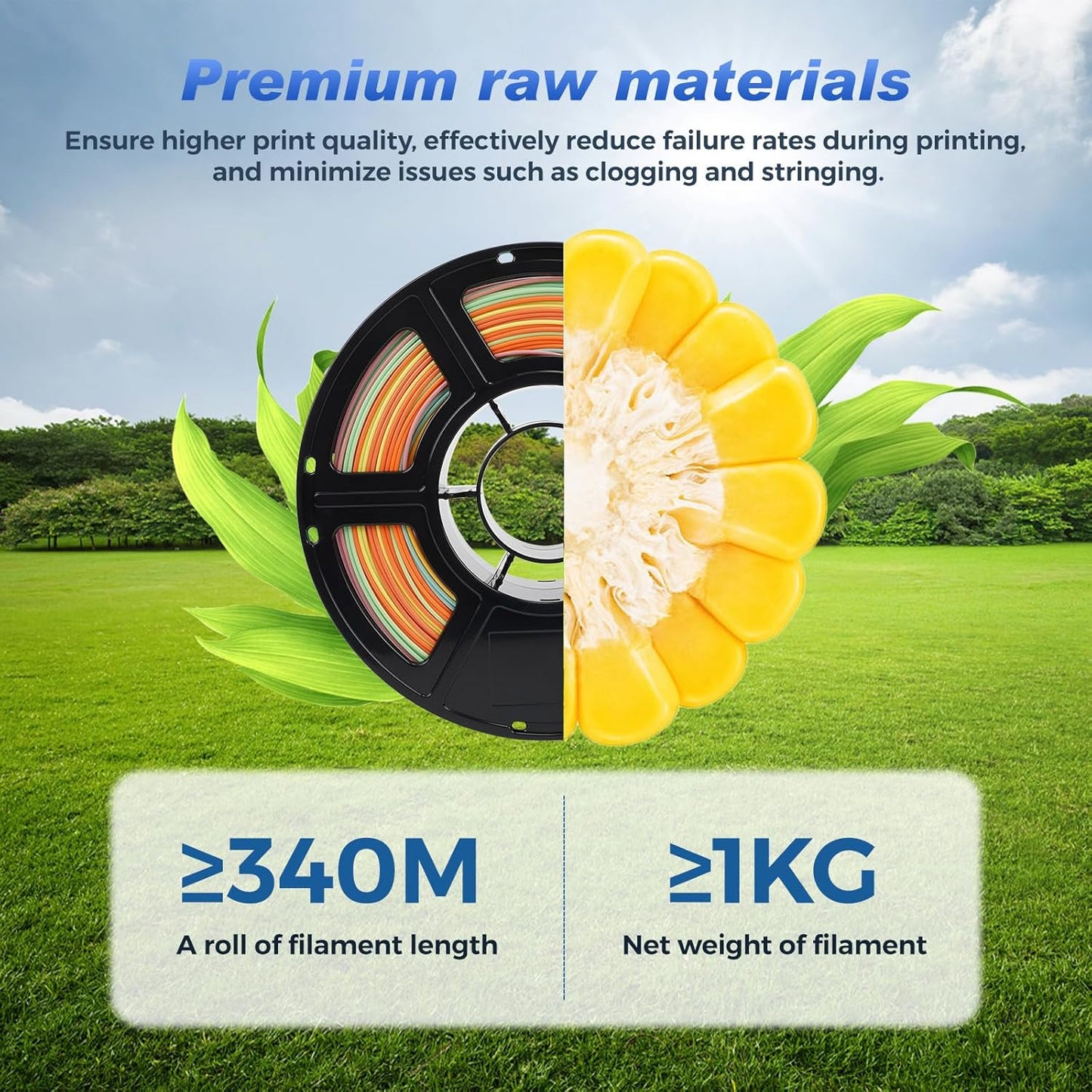 FLASHFORGE Rapid PLA Filament 1.75mm Summer Reverie, 500mm/s High Speed Printing, 3D Printer Filament 1kg Spool, Dimensional Accuracy +/- 0.02mm, Enjoy Exceptional Print Quality