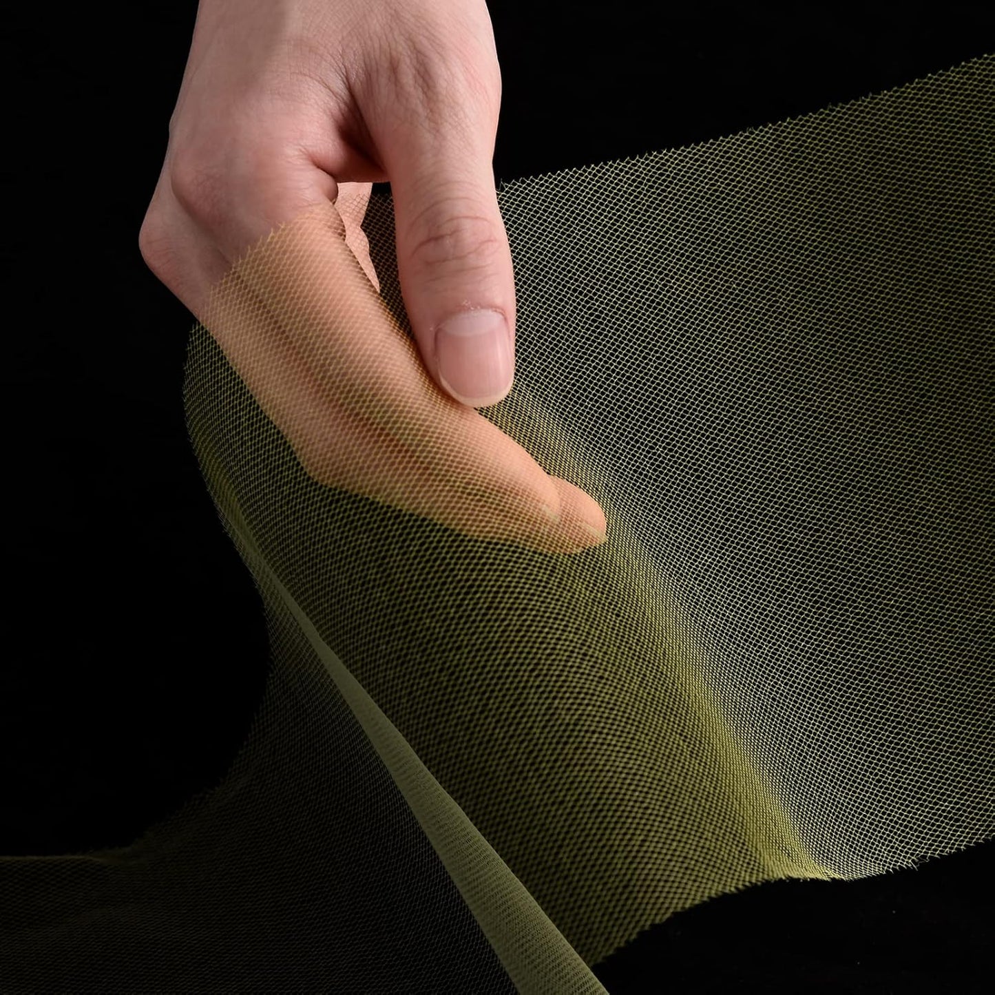 Tulle Fabric Roll, 6” by 200 Yards (600FT) Tulle Organza Fabric Spool for DIY Tutu Skirt Baby Shower Decor Wedding Backdrop Crafts Birthday Party Supplies(Lemon Yellow)