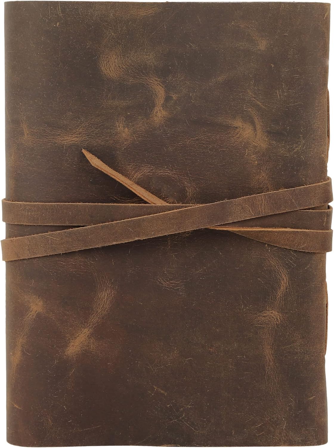 Handmade Leather Journal | Writing Notebook Diary | Bound Daily Notepad For Men & Women Unlined Paper Medium, writing pad for artist, sketch