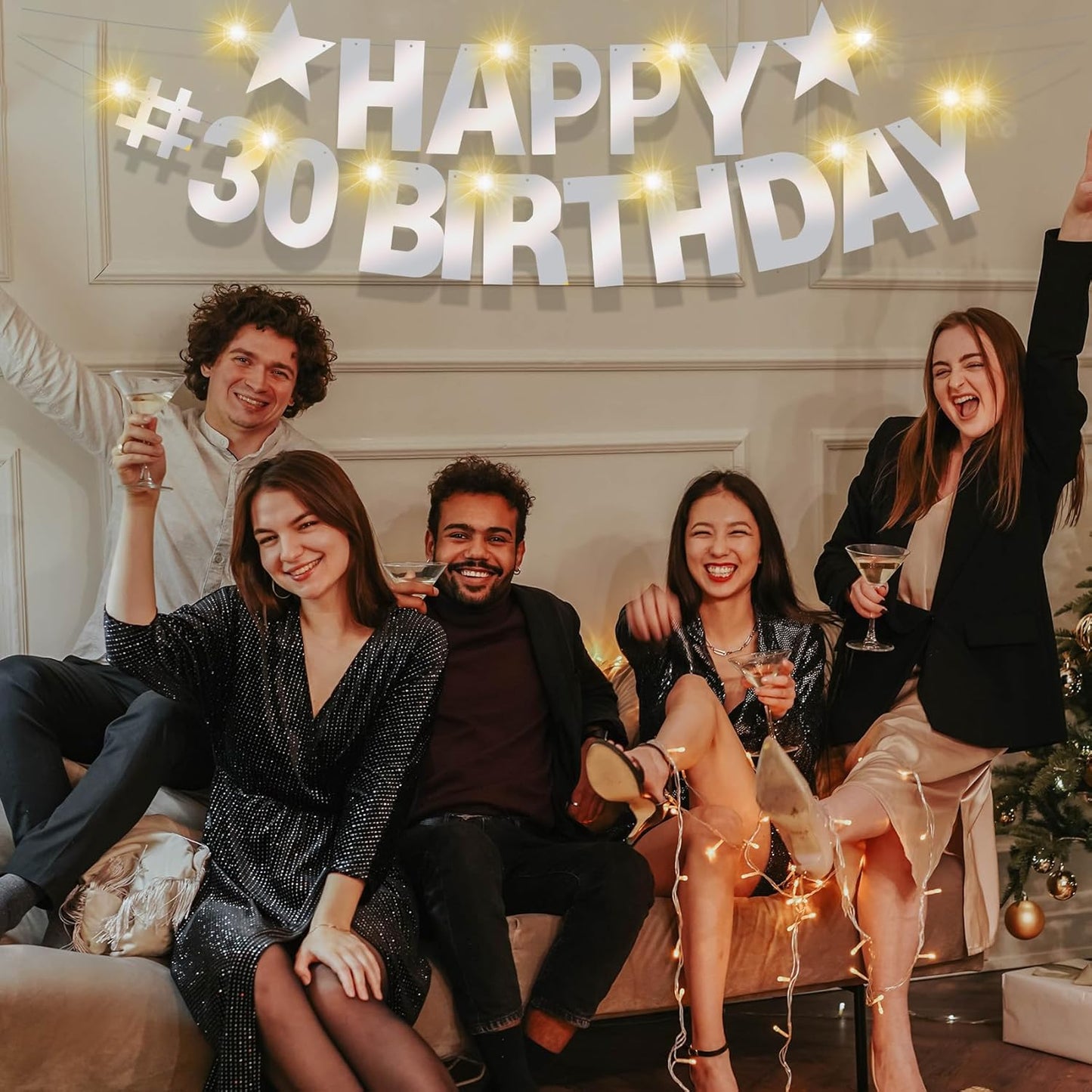 167Pcs DIY Glitter Customizable Banner Kit Happy Birthday Letters Banner Winter Wonderland Banners Snowflakes Personalized Banners Decor Baby Shower Birthday Party Decorations Supplies(Shiny Silver)