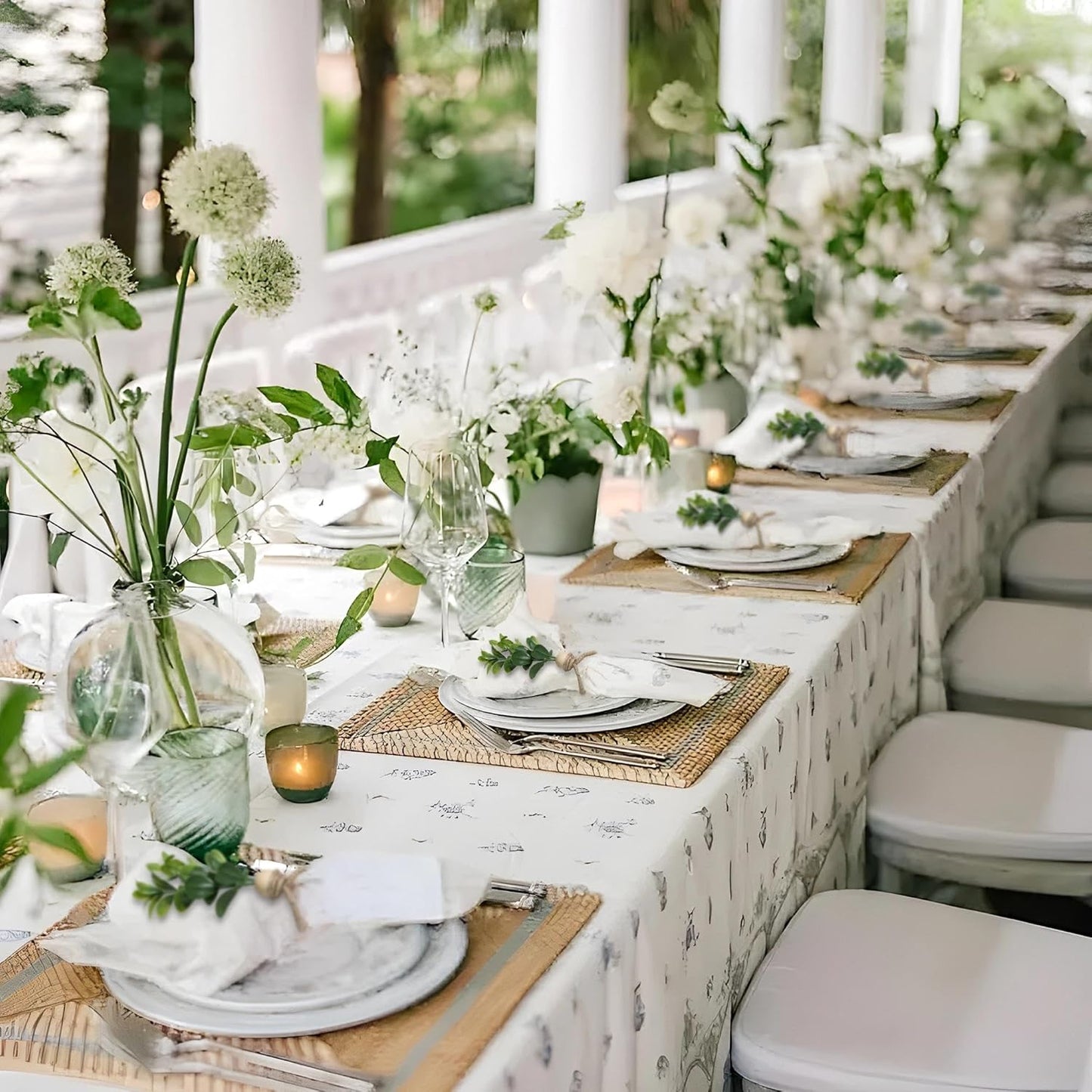 MAOANME Napkin Rings Set of 30, Rustic Eucalyptus Napkin Holder Rings with Wood Bead, Farmhouse Green Leaf Napkin Ring Bulk, Boho Napkin Ring for Wedding, Table Decor