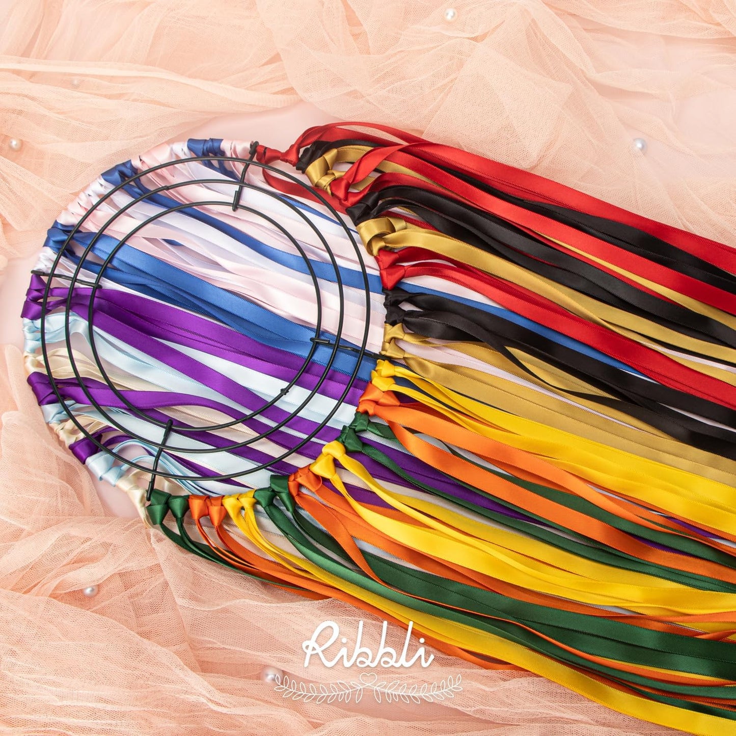 Ribbli Double Faced Maize Yellow Satin Ribbon,3/8” x Continuous 25 Yards,Use for Bows Bouquet,Gift Wrapping,Floral Arrangement