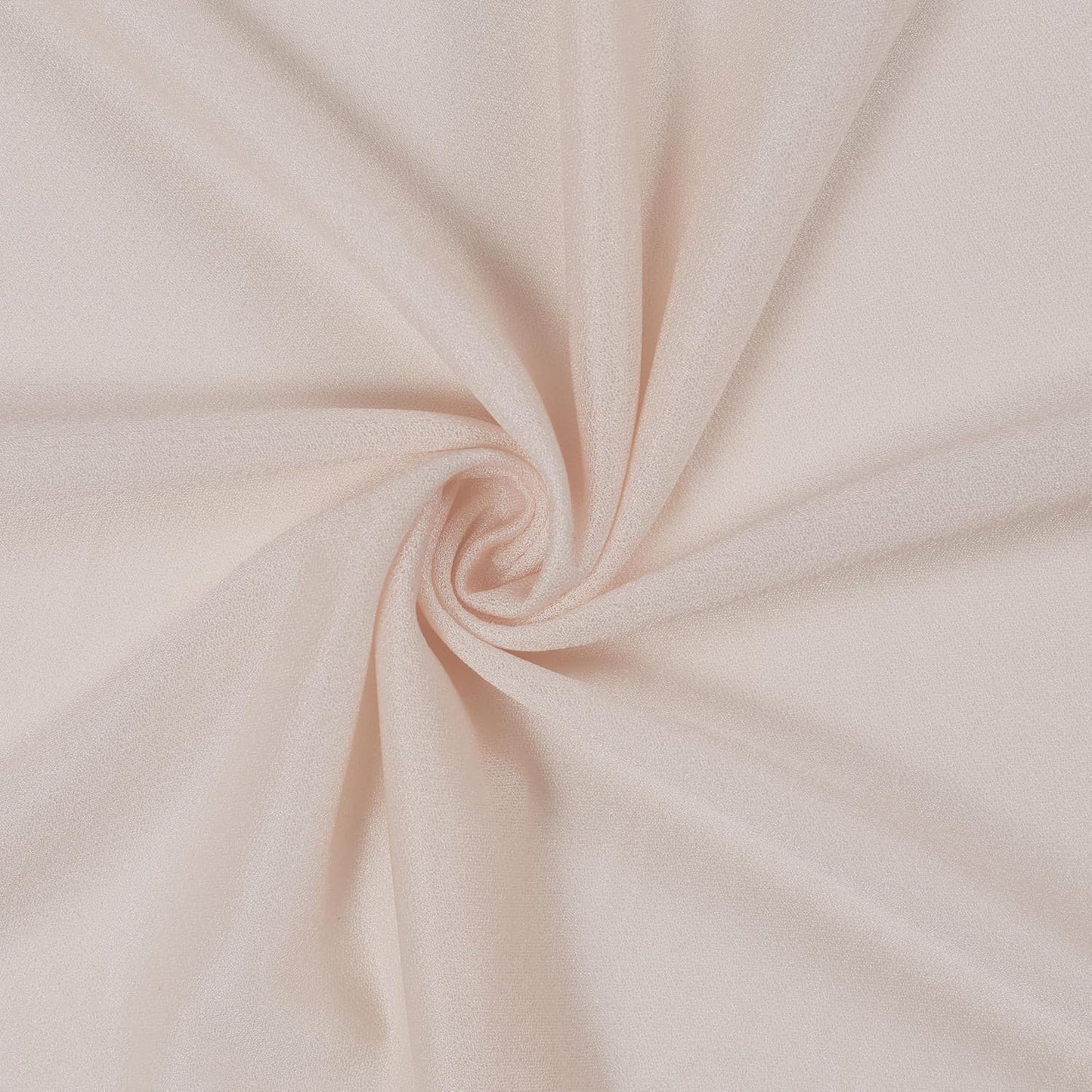 VDS Pack of 2 Panel (30 Inch X 40 Feet) Wedding Arch Draping Fabric Sheer Chiffon Fabric Drapery for Wedding Ceremony Reception Swag Backdrop Canopy Chuppah ARBO Altars Decoration (Nude)