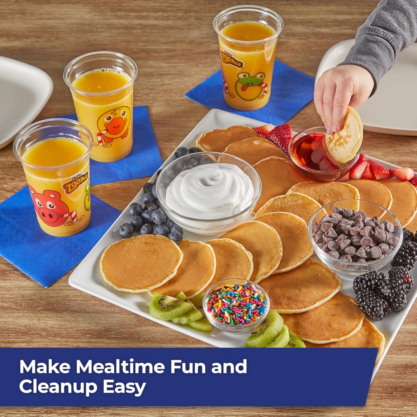 Hefty Zoo Pals Kids Cups, Animal Printed Kids Plastic Cups for Birthday Parties or Everyday Use, Great for Small Hands to Hold, 25 Count, 10 Fl. Oz.