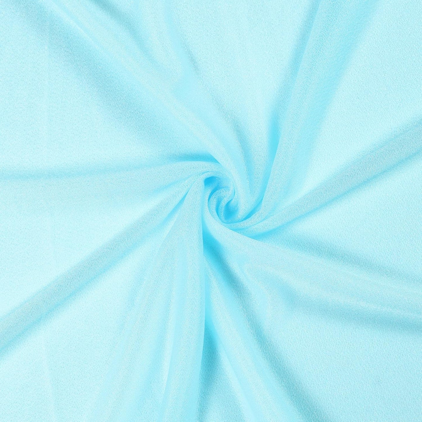 VDS Pack of 1 Panel (30 Inch X 40 Feet) Wedding Arch Draping Fabric Sheer Chiffon Fabric Drapery for Wedding Ceremony Reception Swag Backdrop Canopy Chuppah ARBO Altars Decoration (Teal)