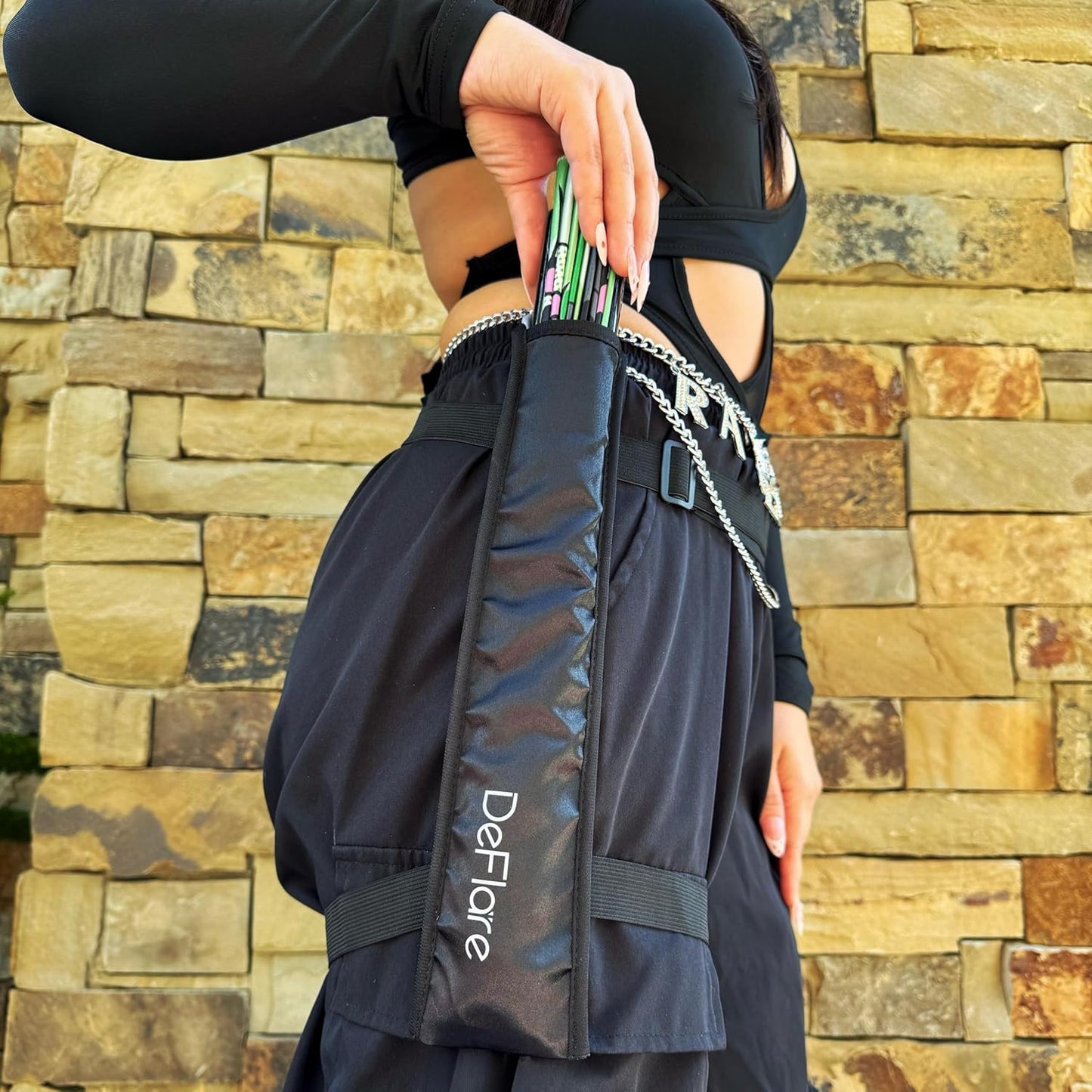 DeFlare | Cosmic Zodiac Rave Fan | Zodiac Sign Hand Fan | Astrology Rave Fan | Hand Fan | Large Rave Fan | Large Clacking Fan