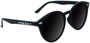 LADY&HOME Bachelorette Party Cat Eye Sunglasses - Bridesmaid & Bridal Shower Supplies, 10pcs Round Weddings Sunglasses