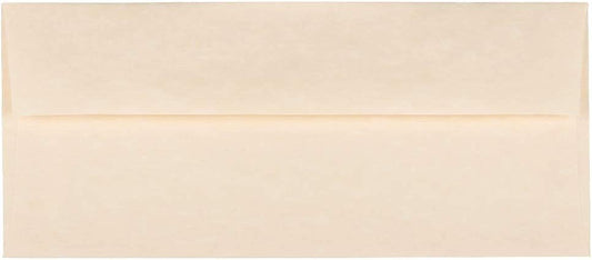 JAM PAPER #10 Business Parchment Envelopes - 4 1/8 x 9 1/2 - Natural Recycled - 50/Pack