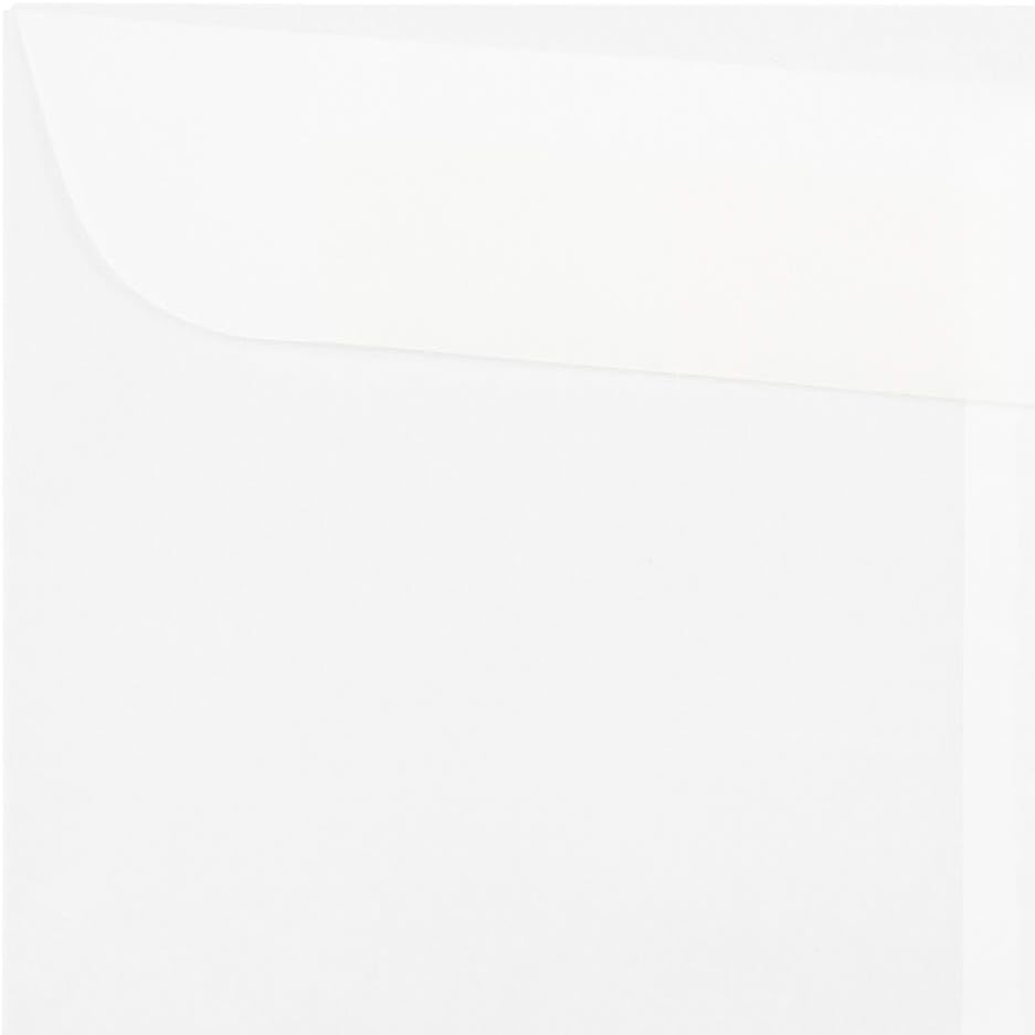 LUXPaper Square Invitation Envelopes | 9 1/2" x 9 1/2" | Clear Translucent | 30lb. Text | 50 Qty