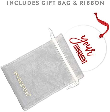 Andaz Press Bulk Photo Personalized Gift And Party Favors Collection, Metal Christmas Ornaments With Ribbon And Gift Bag, Custom Photo, 6-Pack Christmas Ornaments Bulk Custom Ornaments Bulk