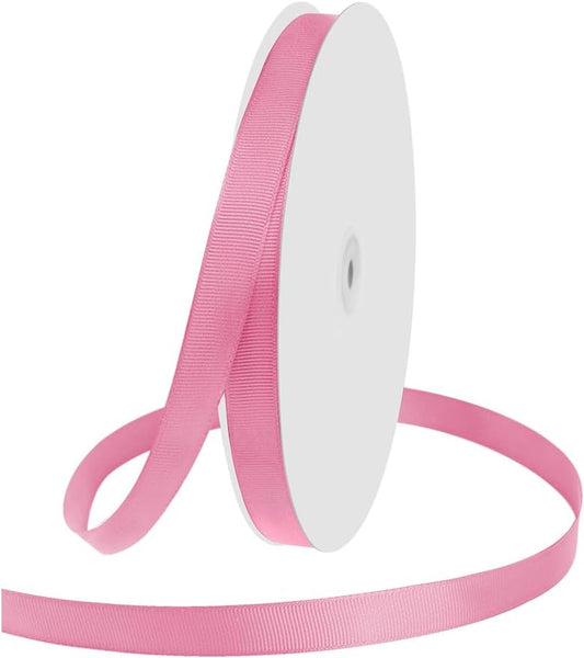 5/8" X 100 Yards Pink Grosgrain Ribbon, Premium Grosgrain Ribbon for Sewing, Gift Wrapping, Bow Making, Wedding Decor, Wrapping and More (Pink)