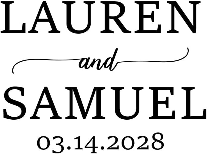 Personalized Wedding Embosser | Custom Made with Initials or Monograms for Couples | Elegant Designs for Stationery, Invitations, Napkins, and More (Design 7)