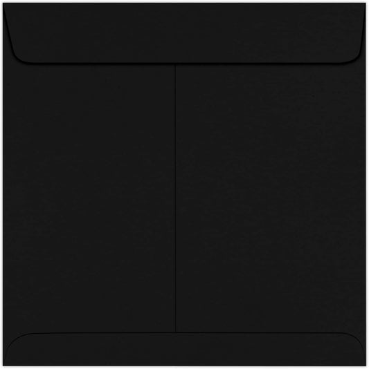LUXPaper Square Invitation Envelopes | Peel & Press | 8 1/2" x 8 1/2" | Midnight Black | 80lb. Text | 50 Qty
