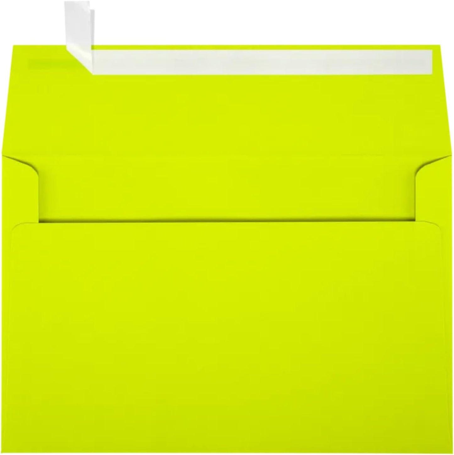 LUXPaper A9 Invitation Envelopes | Peel & Press | 5 3/4" x 8 3/4" | Wasabi Green | 80lb. Text | 50 Qty