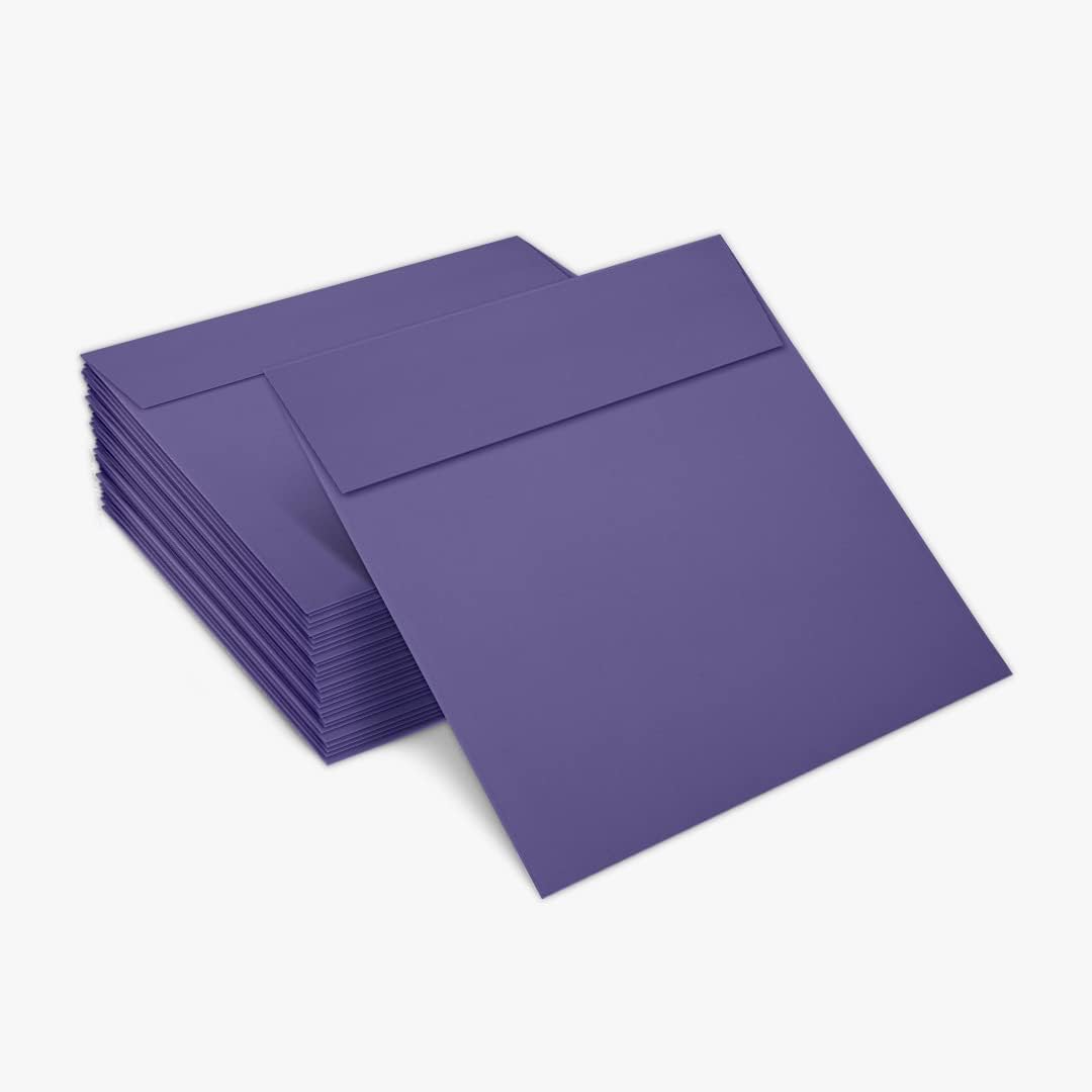 6 x 6 Square Envelopes - Wisteria Purple (50 Qty.)
