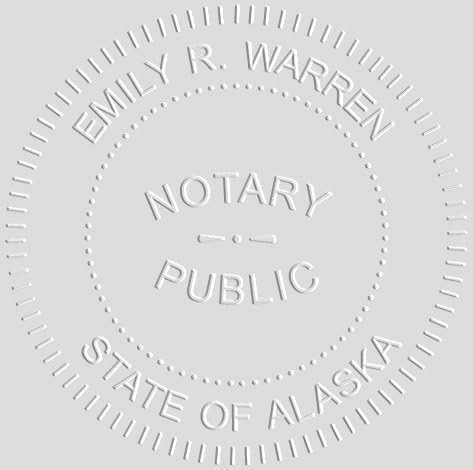 MaxMark Notary Seal Round Desk Embosser for Alaska State - Includes Gold Burst Seal Labels (50 Count)