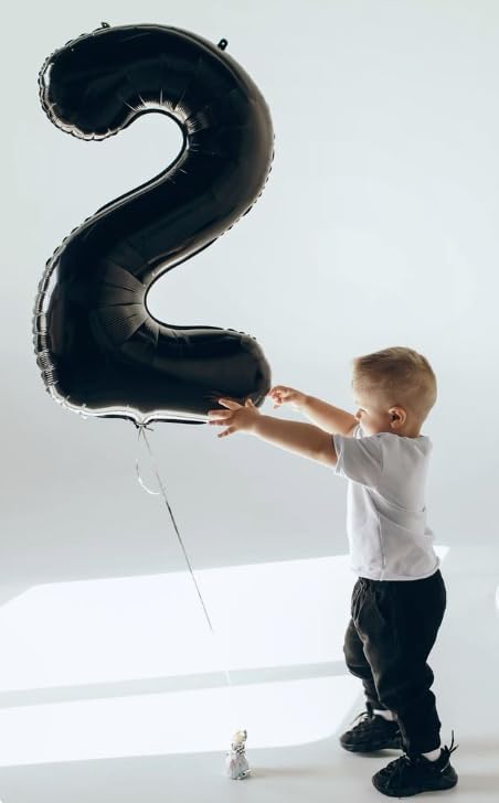 Black Number 100 Balloon - 40 Inch, Birthday Party Decorations, Anniversary & Graduation Supplies