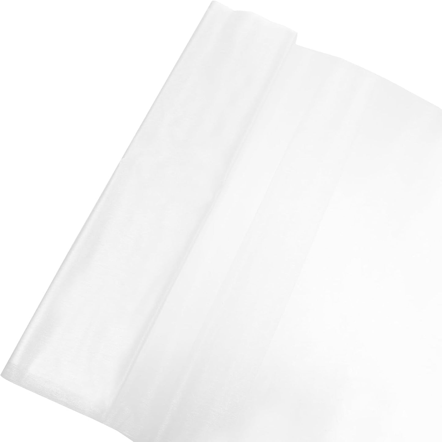 uxcell 19" by 5.5 Yard Tulle Fabric Backdrop Curtains for DIY Tutu Skirt Shower Decor Wedding Crafts Birthday Party Supplies, White