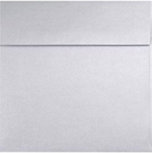 LUXPaper Square Invitation Envelopes | Peel & Press | 7" x 7" | Silver Metallic | 80lb. Text | 50 Qty