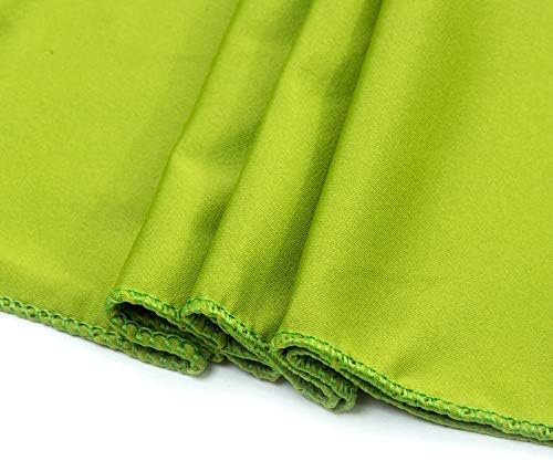 VDS Pack of 200 PCS | Apple Green | Spandex Chair Sashes Bows Without Buckle | Stretch Elastic Banquet Universal Folding Chair Band Tie with for Wedding Party Conference Celebration Event Decoration