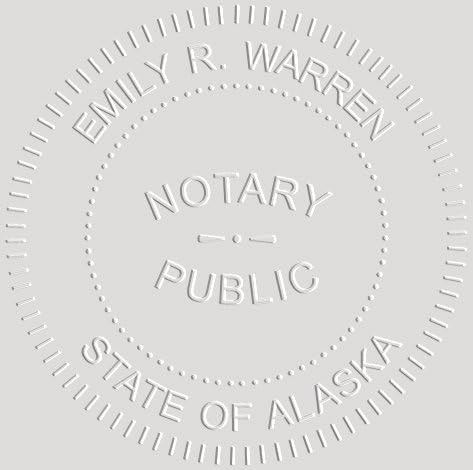 MaxMark Notary Seal Round Embosser for Alaska State - Includes Gold Burst Seal Labels (50 Count)