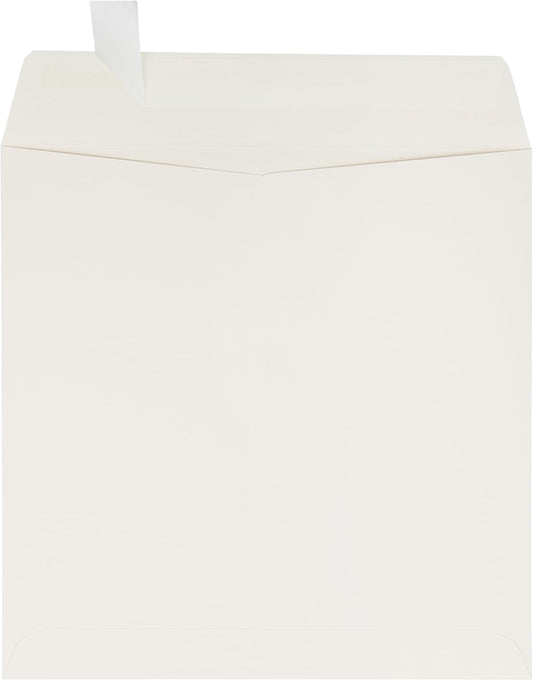 LUXPaper Square Invitation Envelopes | Peel & Press | 8" x 8" | Natural | 70lb. Text | 50 Qty