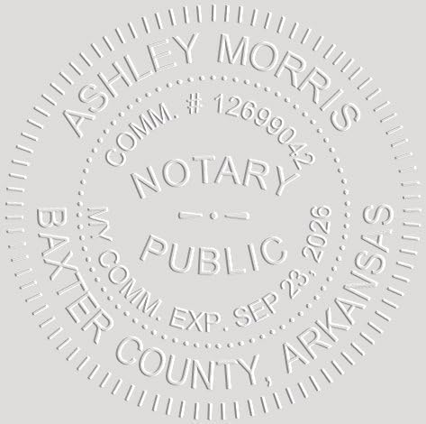 MaxMark Notary Seal Round Desk Embosser for Arkansas State - Includes Gold Burst Seal Labels (42 Count)