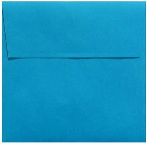 LUXPaper Square Invitation Envelopes | Peel & Press | 5" x 5" | Pool Blue | 80lb. Text | 50 Qty