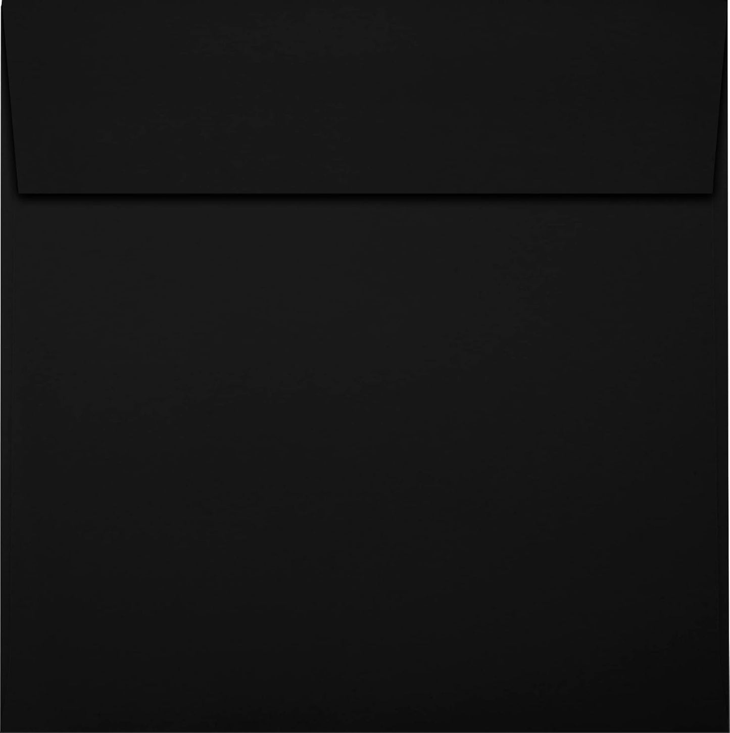 LUXPaper Square Invitation Envelopes | Peel & Press | 6 1/2" x 6 1/2" | Midnight Black | 80lb. Text | 50 Qty