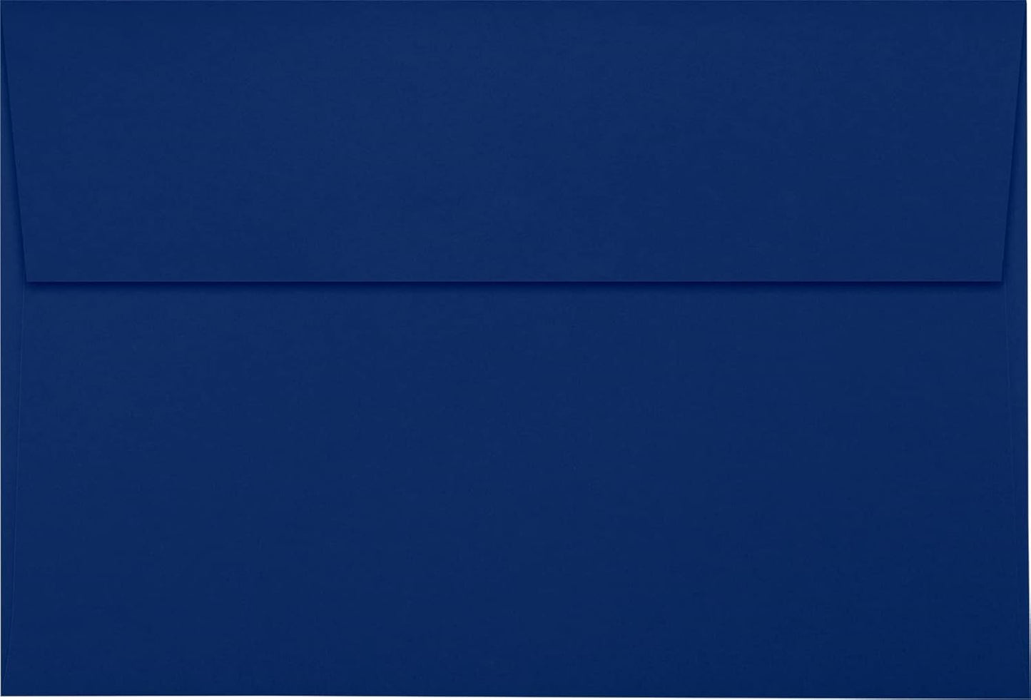 LUXPaper A10 Invitation Envelopes | Peel & Press | 6" x 9 1/2" | Navy Blue | 80lb. Text | 50 Qty