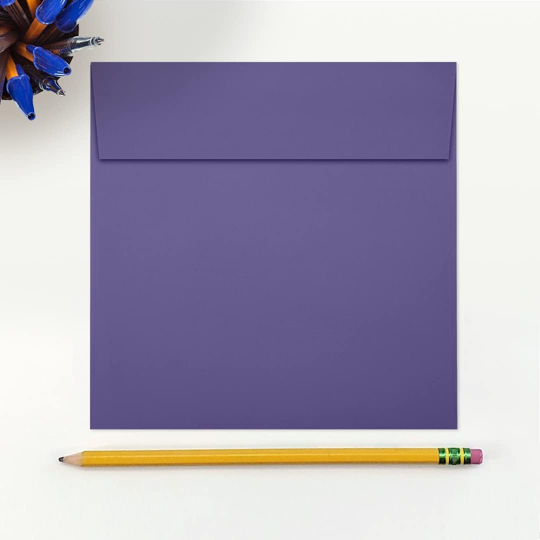 6 x 6 Square Envelopes - Wisteria Purple (50 Qty.)
