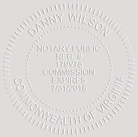 MaxMark Notary Seal Round Desk Embosser for Virginia State - Includes Gold Burst Seal Labels (50 Count)