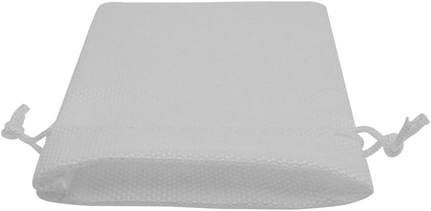 20pcs Burlap Bags with Drawstring, 5x7 Inch White Linen Gift Bags Bulk for Christmas Wedding Party Favors, Jewelry and Candy Pouches