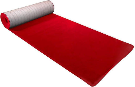 BannerBuzz Hollywood Red Carpet Runner – Premium Non-Slip 3x8 ft Aisle Rug for Weddings, Parties, and Events – Ideal for Step and Repeat Backdrop Event Decoration