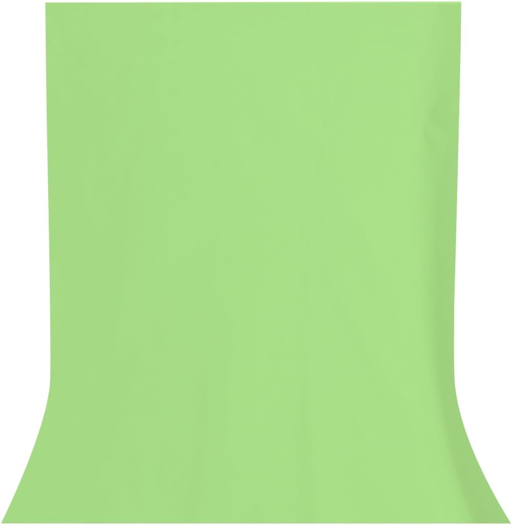 10x20FT Screen Fabric Backdrop Light Green Background Photography for Zoom Meeting, Live Show,Products Shooting Props
