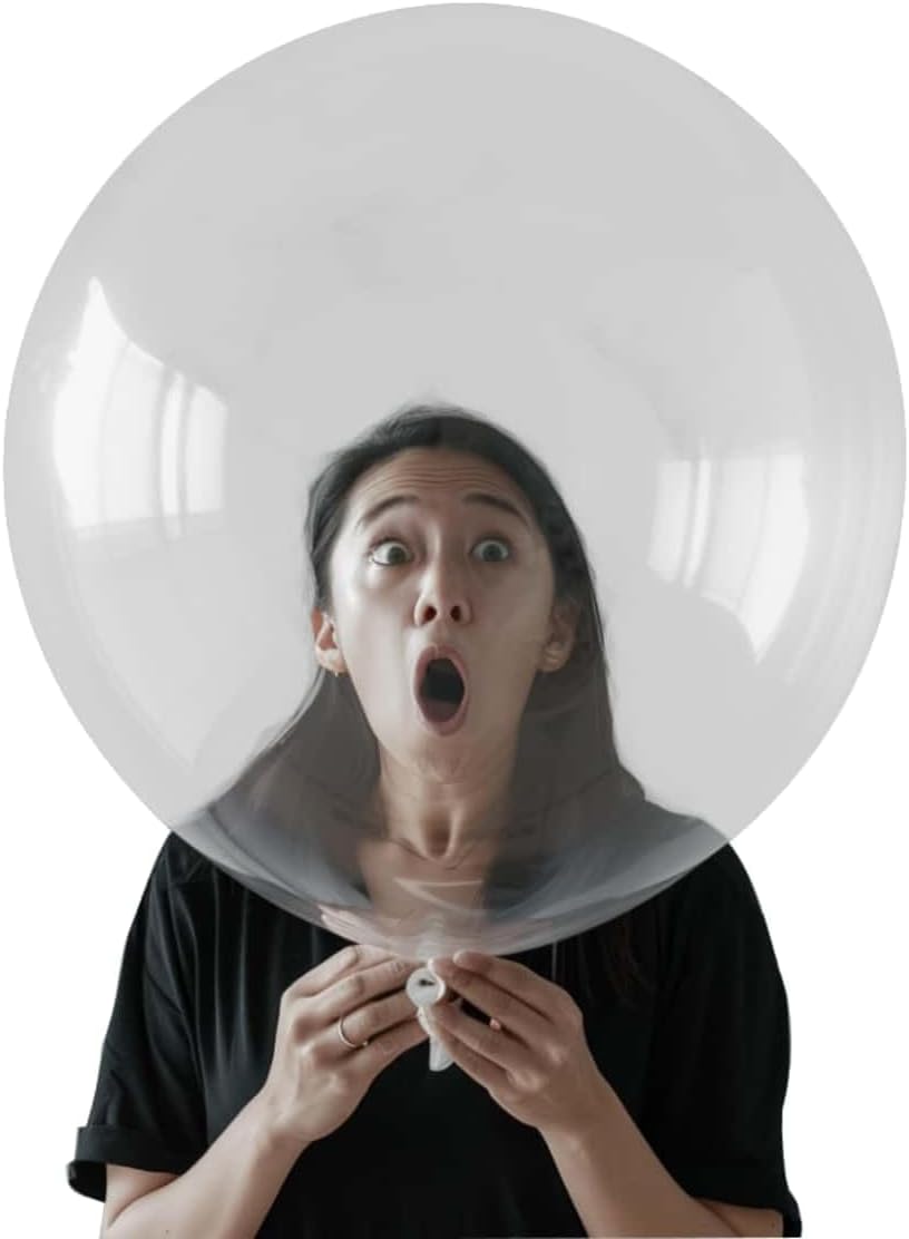 30 Pack Clear Balloons 36 Inch Clear Latex Party Large Balloon Bulk for Various Party Events Decorations