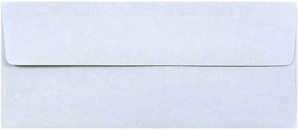 JAM PAPER #10 Business Parchment Envelopes - 4 1/8 x 9 1/2 - Blue Recycled - 50/Pack
