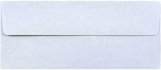 JAM PAPER #10 Business Parchment Envelopes - 4 1/8 x 9 1/2 - Blue Recycled - 50/Pack