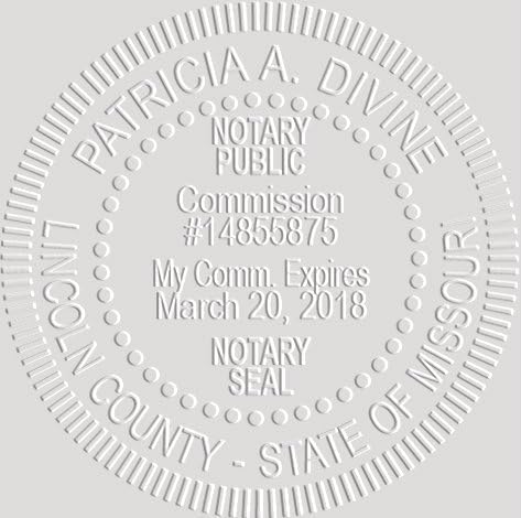 MaxMark Notary Seal Round Desk Embosser for Missouri State - Includes Gold Burst Seal Labels (50 Count)