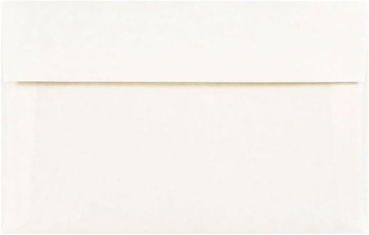 JAM PAPER A10 Parchment Invitation Envelopes - 6 x 9 1/2 - White Recycled - 50/Pack
