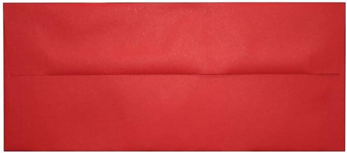 LUXPaper A10 Invitation Envelopes | 6" x 9 1/2" | Holiday Red | 60lb. Text | 50 Qty