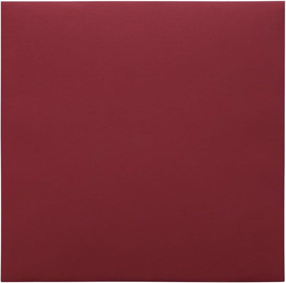 LUXPaper Square Invitation Envelopes | Peel & Press | 5" x 5" | Holiday Red | 60lb. Text | 50 Qty