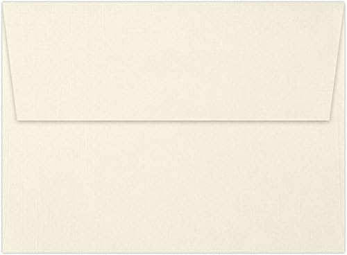 LUXPaper A7 Invitation Envelopes | Peel & Press | 5 1/4" x 7 1/4" | Natural Linen | 80lb. Text | 1,000 Qty
