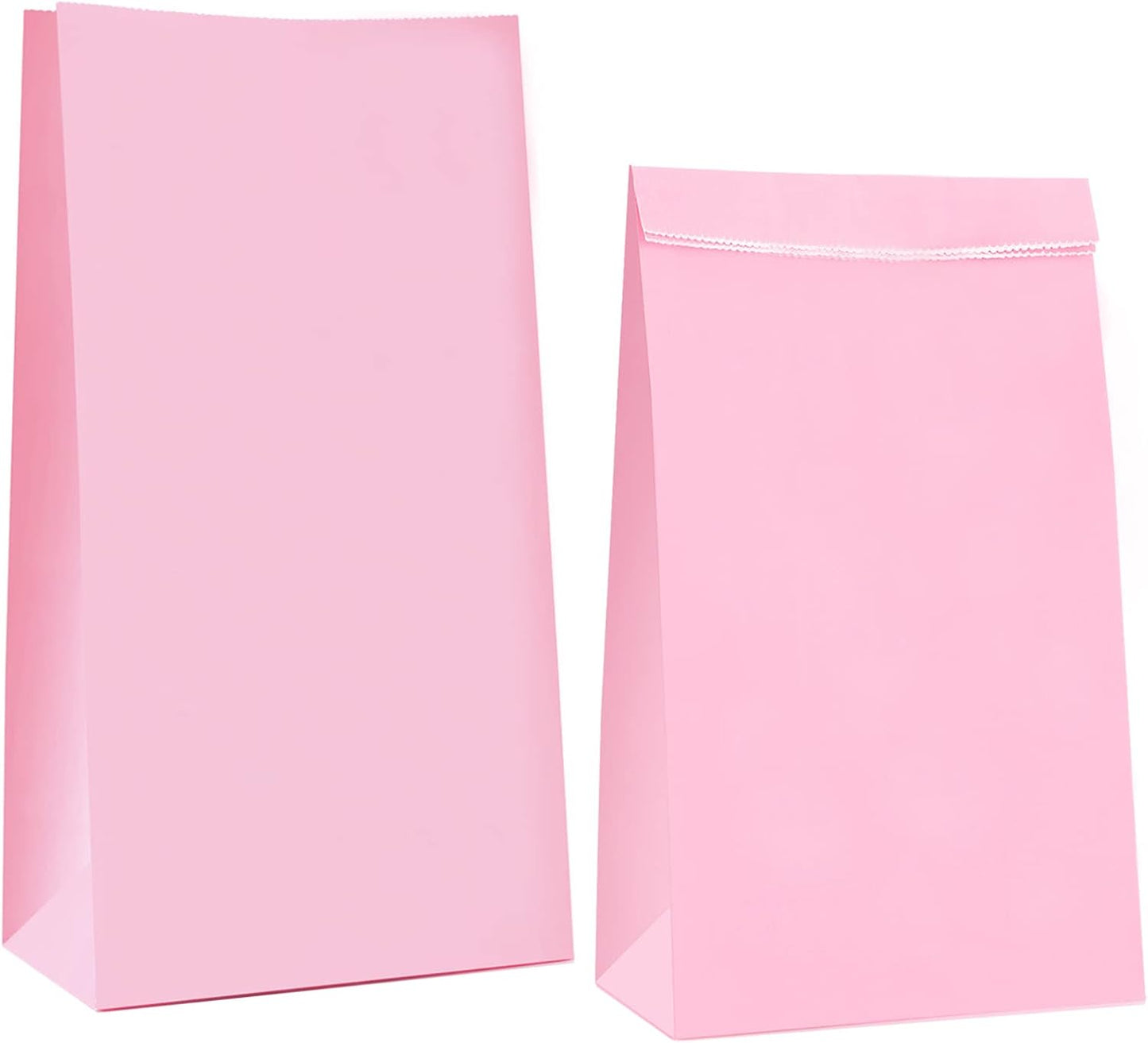 Oletx 30-Pack Pink Party Favor Paper Bags for Birthday,Treat,Goodie, Candy, Paper Lunch Bags, Babyshower,Valentine's Day,Mother's Day